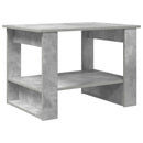 vidaXL Dohányzóasztal Beton Szürke 72 x 50 x 50 cm Faanyag