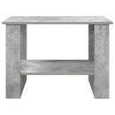 vidaXL Dohányzóasztal Beton Szürke 72 x 50 x 50 cm Faanyag