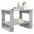 vidaXL Dohányzóasztal Beton Szürke 72 x 50 x 50 cm Faanyag