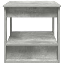 vidaXL Dohányzóasztal Beton Szürke 72 x 50 x 50 cm Faanyag