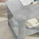 vidaXL Dohányzóasztal Beton Szürke 51 x 50 x 50 cm Faanyag