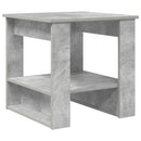 vidaXL Dohányzóasztal Beton Szürke 51 x 50 x 50 cm Faanyag