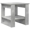 vidaXL Dohányzóasztal Beton Szürke 51 x 50 x 50 cm Faanyag