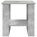 vidaXL Dohányzóasztal Beton Szürke 51 x 50 x 50 cm Faanyag