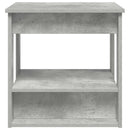 vidaXL Dohányzóasztal Beton Szürke 51 x 50 x 50 cm Faanyag