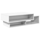 vidaXL Dohányzóasztal Fehér 105 x 50 x 32,5 cm Faanyag