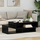 vidaXL Dohányzóasztal Fekete tölgy 105 x 50 x 32,5 cm Faanyag