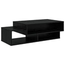 vidaXL Dohányzóasztal Fekete tölgy 105 x 50 x 32,5 cm Faanyag