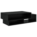 vidaXL Dohányzóasztal Fekete tölgy 105 x 50 x 32,5 cm Faanyag