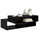 vidaXL Dohányzóasztal Fekete tölgy 105 x 50 x 32,5 cm Faanyag