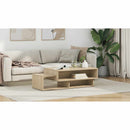 vidaXL Dohányzóasztal Sonoma tölgy 105 x 50 x 32,5 cm Faanyag