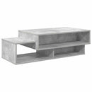 vidaXL Dohányzóasztal Beton Szürke 105 x 50 x 32,5 cm Faanyag