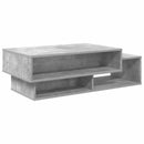 vidaXL Dohányzóasztal Beton Szürke 105 x 50 x 32,5 cm Faanyag