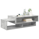 vidaXL Dohányzóasztal Beton Szürke 105 x 50 x 32,5 cm Faanyag