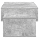 vidaXL Dohányzóasztal Beton Szürke 105 x 50 x 32,5 cm Faanyag