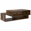 vidaXL Dohányzóasztal Füstölt tölgy 105 x 50 x 32,5 cm Faanyag