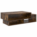 vidaXL Dohányzóasztal Füstölt tölgy 105 x 50 x 32,5 cm Faanyag
