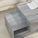 vidaXL Dohányzóasztal Szürke Sonoma 105 x 50 x 32,5 cm Faanyag
