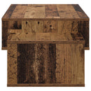vidaXL Dohányzóasztal Öreg fa 105 x 50 x 32,5 cm Faanyag