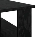 vidaXL Dohányzóasztal Fekete tölgy 90 x 50 x 40 cm Faanyag