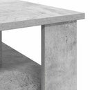 vidaXL Dohányzóasztal Beton Szürke 90 x 50 x 40 cm Faanyag