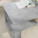vidaXL Dohányzóasztal Beton Szürke 90 x 50 x 40 cm Faanyag