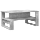 vidaXL Dohányzóasztal Beton Szürke 90 x 50 x 40 cm Faanyag