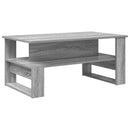 vidaXL Dohányzóasztal Szürke Sonoma 90 x 50 x 40 cm Faanyag