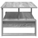 vidaXL Dohányzóasztal Szürke Sonoma 90 x 50 x 40 cm Faanyag