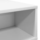 vidaXL Dohányzóasztal Fehér 80 x 46 x 35 cm Faanyag