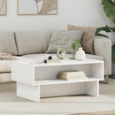 vidaXL Dohányzóasztal Fehér 80 x 46 x 35 cm Faanyag