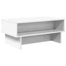 vidaXL Dohányzóasztal Fehér 80 x 46 x 35 cm Faanyag