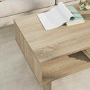 vidaXL Dohányzóasztal Sonoma tölgy 80 x 46 x 35 cm Faanyag