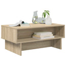 vidaXL Dohányzóasztal Sonoma tölgy 80 x 46 x 35 cm Faanyag