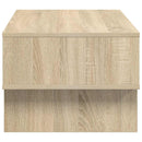 vidaXL Dohányzóasztal Sonoma tölgy 80 x 46 x 35 cm Faanyag