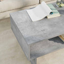 vidaXL Dohányzóasztal Beton Szürke 80 x 46 x 35 cm Faanyag