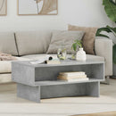 vidaXL Dohányzóasztal Beton Szürke 80 x 46 x 35 cm Faanyag