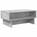 vidaXL Dohányzóasztal Beton Szürke 80 x 46 x 35 cm Faanyag