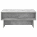 vidaXL Dohányzóasztal Beton Szürke 80 x 46 x 35 cm Faanyag