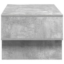 vidaXL Dohányzóasztal Beton Szürke 80 x 46 x 35 cm Faanyag