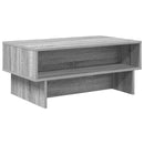 vidaXL Dohányzóasztal Szürke Sonoma 80 x 46 x 35 cm Faanyag