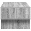 vidaXL Dohányzóasztal Szürke Sonoma 80 x 46 x 35 cm Faanyag