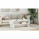 vidaXL Dohányzóasztal Fehér 100 x 46 x 35 cm Faanyag