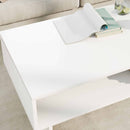 vidaXL Dohányzóasztal Fehér 100 x 46 x 35 cm Faanyag