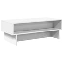 vidaXL Dohányzóasztal Fehér 100 x 46 x 35 cm Faanyag
