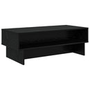 vidaXL Dohányzóasztal Fekete tölgy 100 x 46 x 35 cm Faanyag