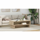vidaXL Dohányzóasztal Sonoma tölgy 100 x 46 x 35 cm Faanyag