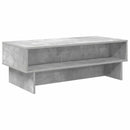 vidaXL Dohányzóasztal Beton Szürke 100 x 46 x 35 cm Faanyag