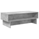 vidaXL Dohányzóasztal Beton Szürke 100 x 46 x 35 cm Faanyag