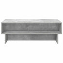 vidaXL Dohányzóasztal Beton Szürke 100 x 46 x 35 cm Faanyag